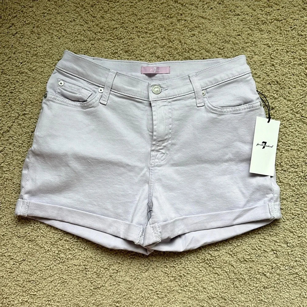 7 For All Mankind Lilac Shorts - Size 25